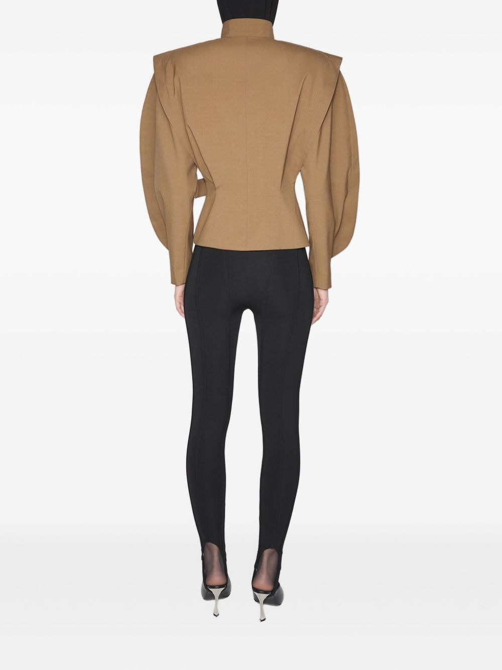 draped-shoulder  jacket - 3