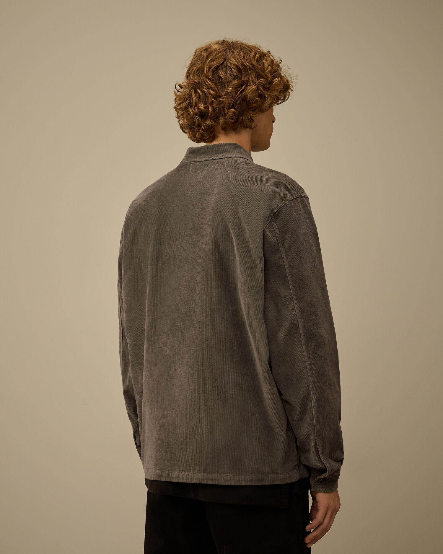 Corduroy Lens Button Overshirt - 4