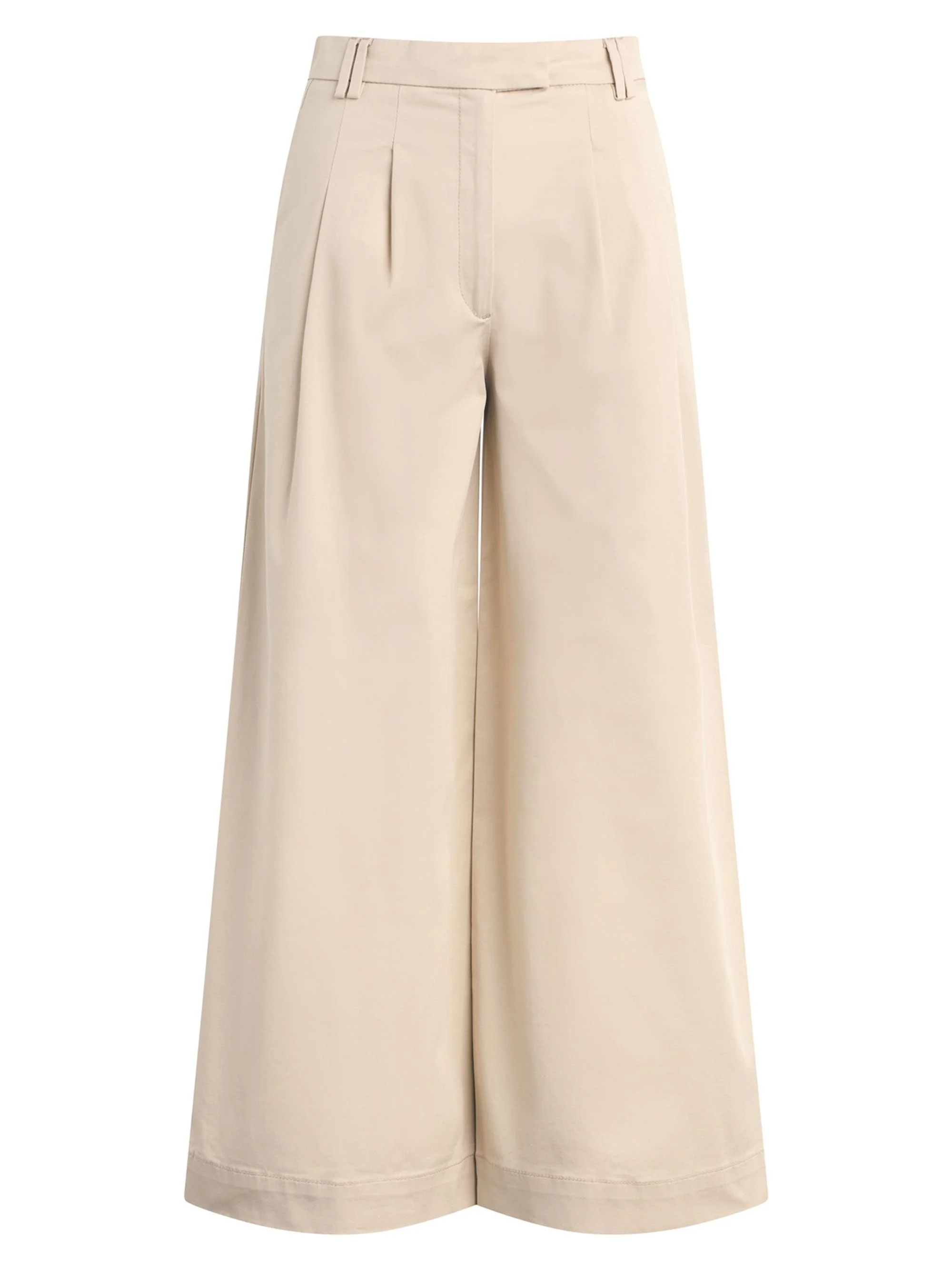 Women's The Pleated Culottes - Stone - 1
