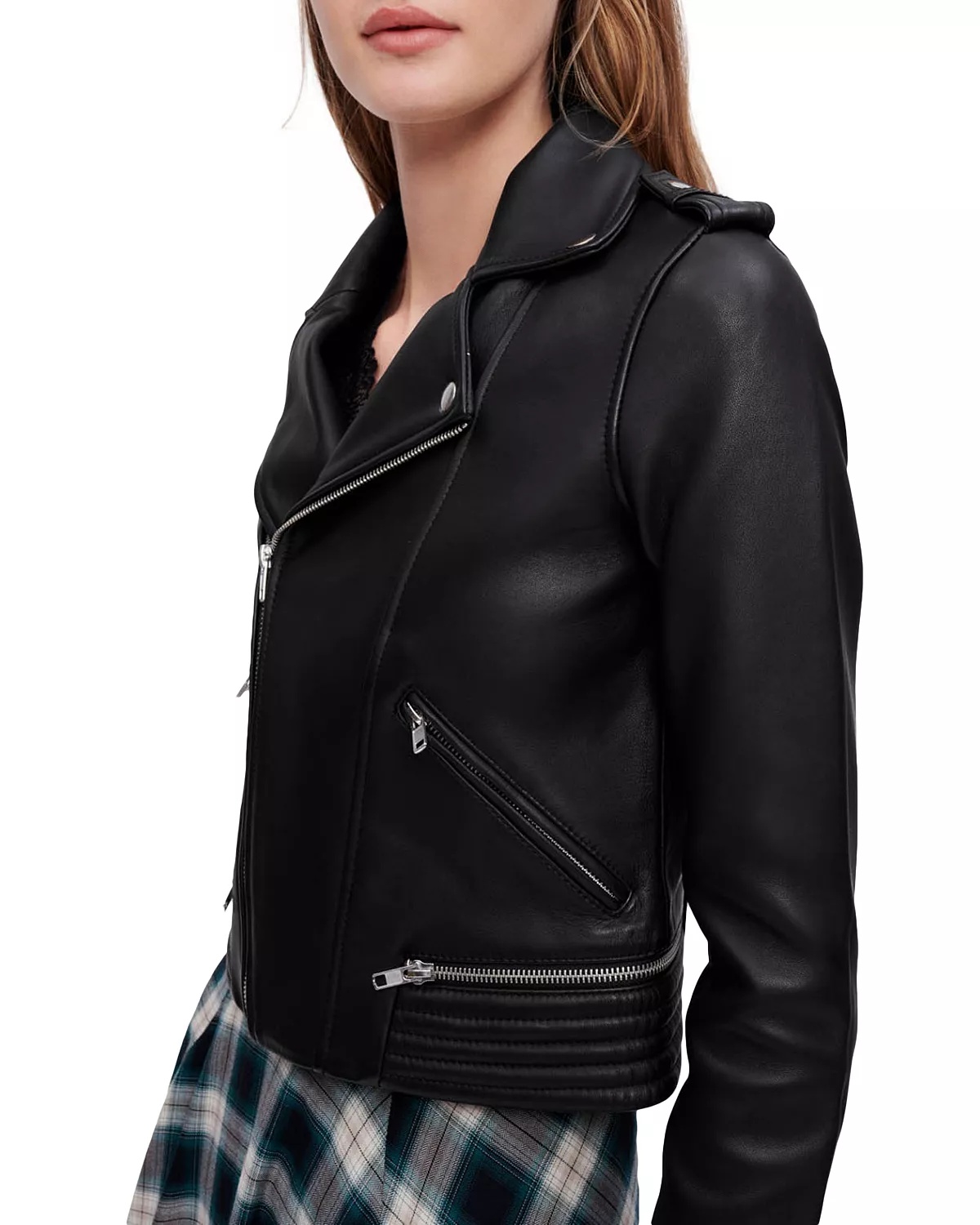 Basaltm Leather Biker Jacket - 3