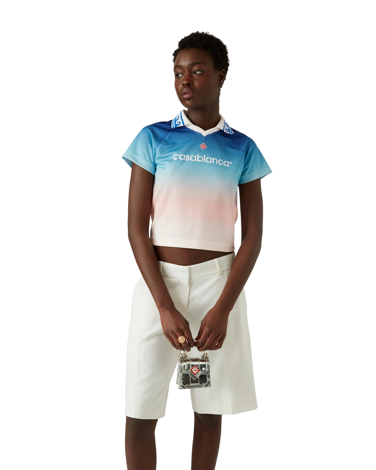 Jacquard Monogram Football Shirt | Casablanca Paris - 4