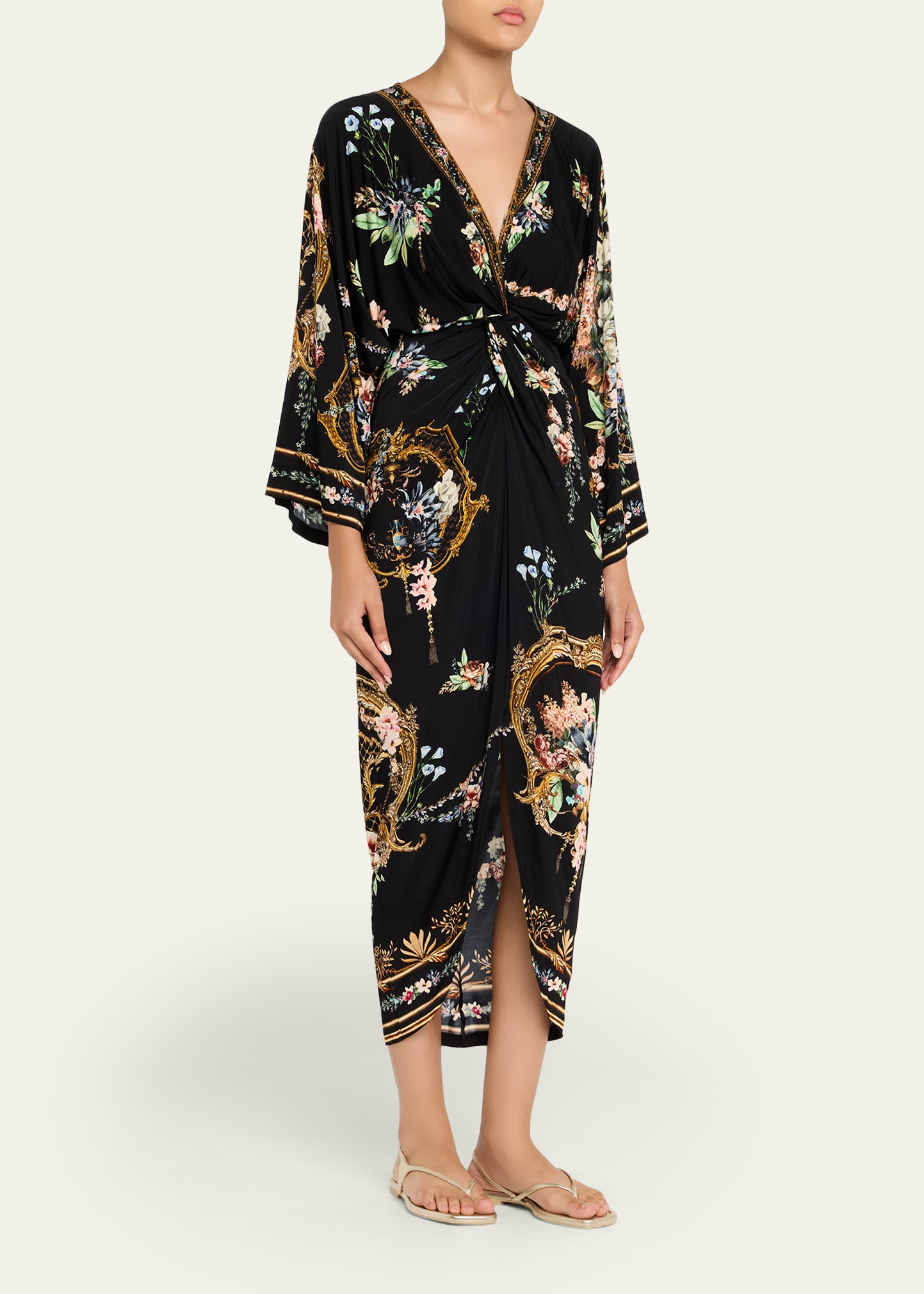 Noble Endeavours Long Split-Front Twist Dress - 4
