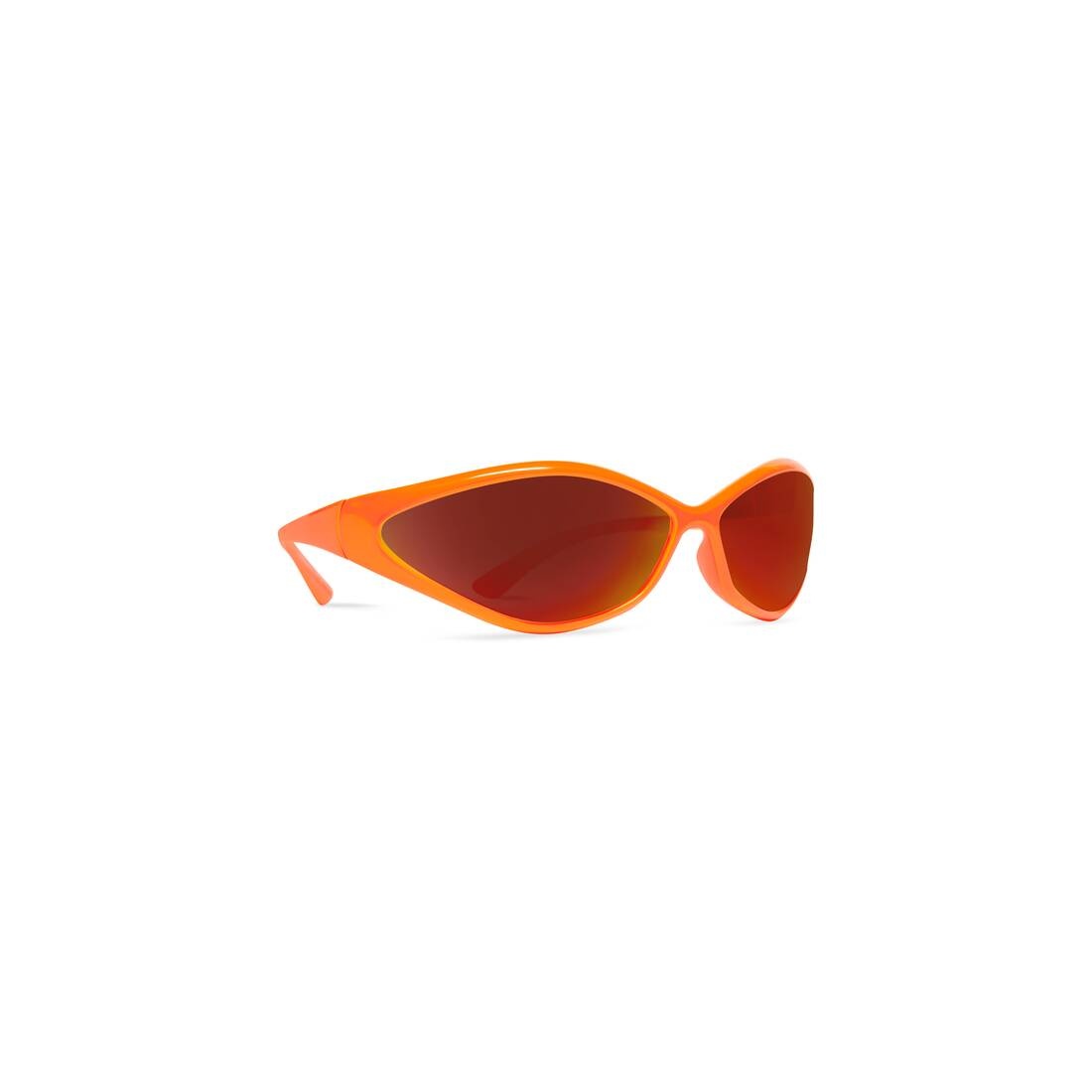 90s Oval Sunglasses  in Fluo Orange - 2