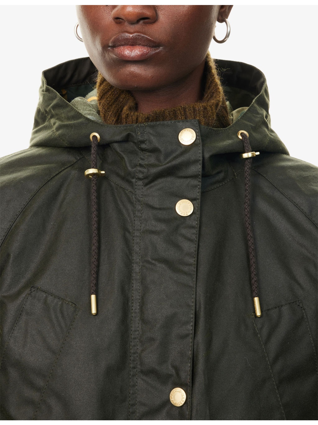 Marcy Hooded Waxed-Cotton Parka - 5