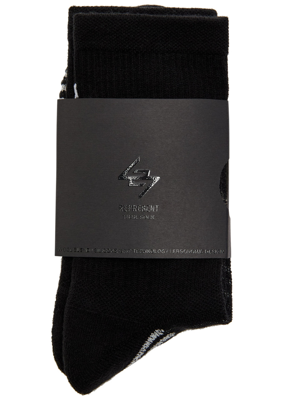 Represent 247 Trail Logo-intarsia Knit Socks - 3