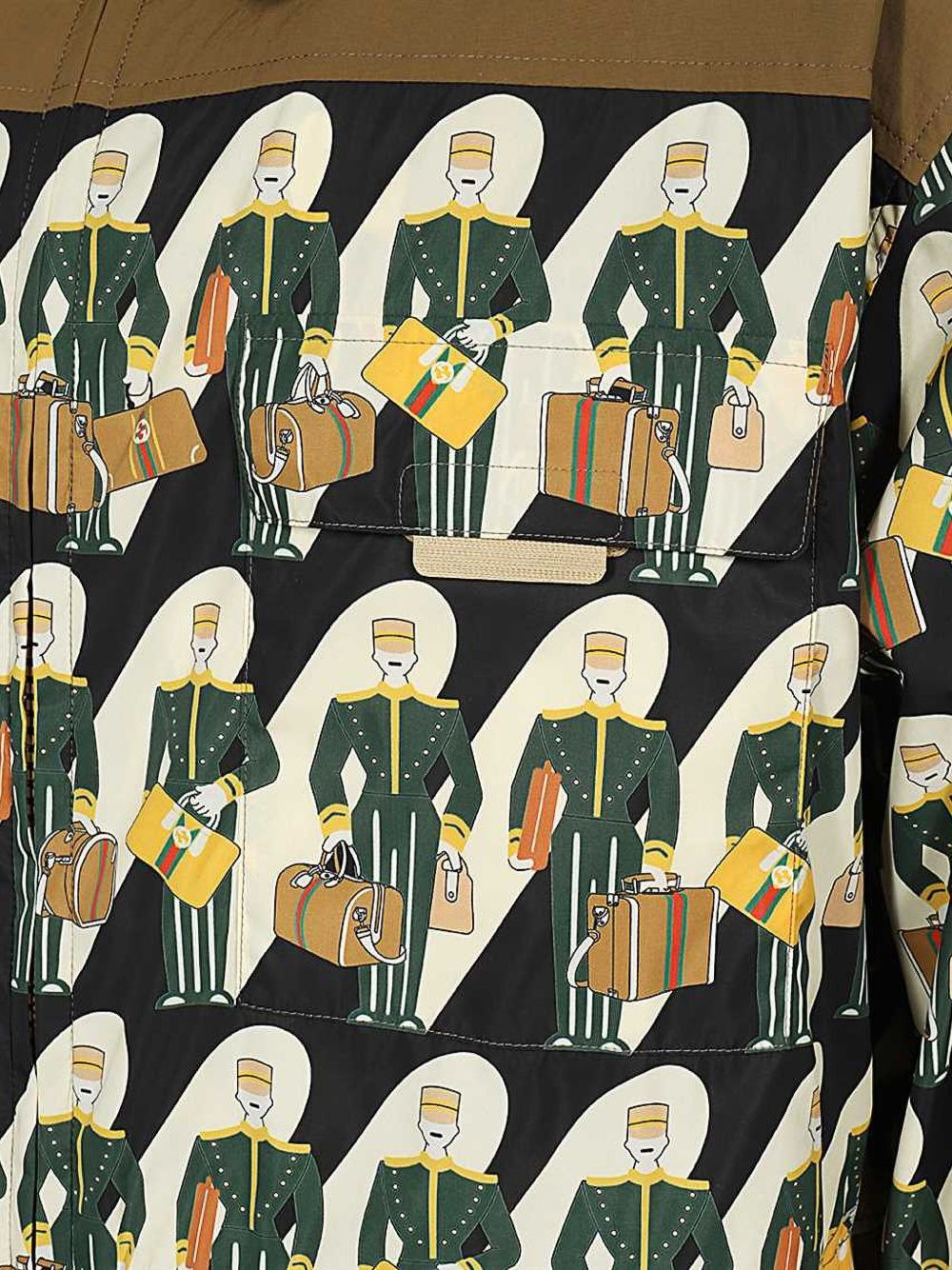 Porter-print zip-up jacket - 3