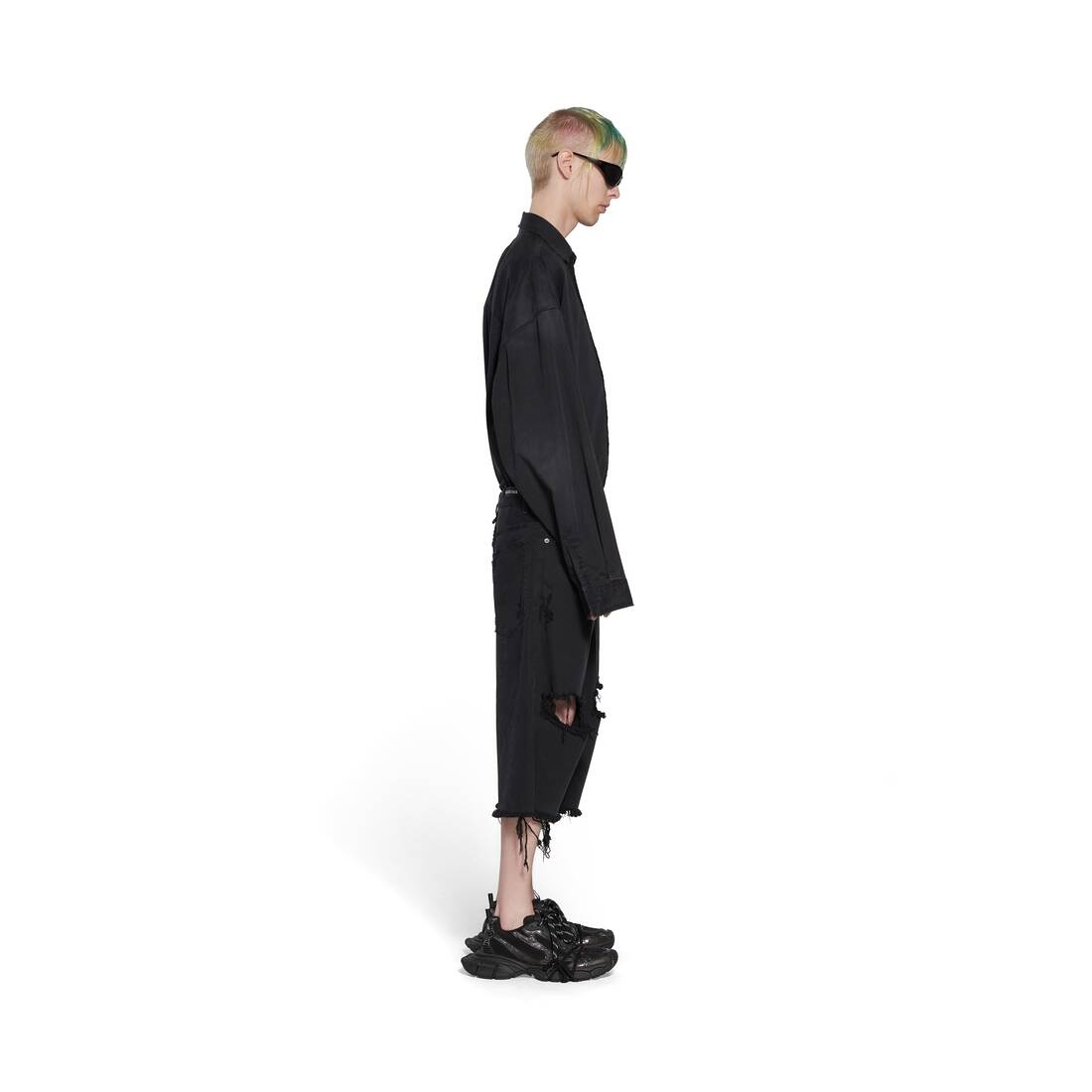 Men's Baggy Shorts in Black - 3