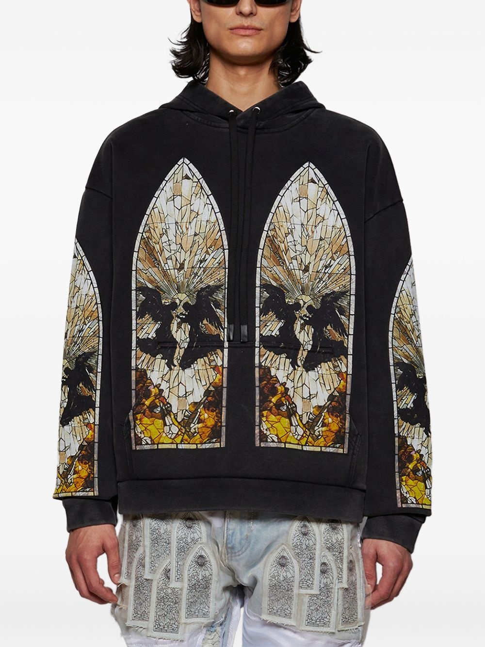 Matrimony stained-glass hoodie - 3