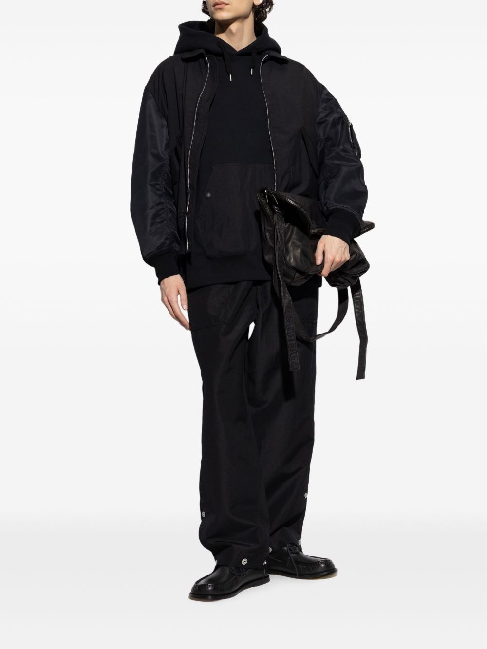 decorative button trousers - 2