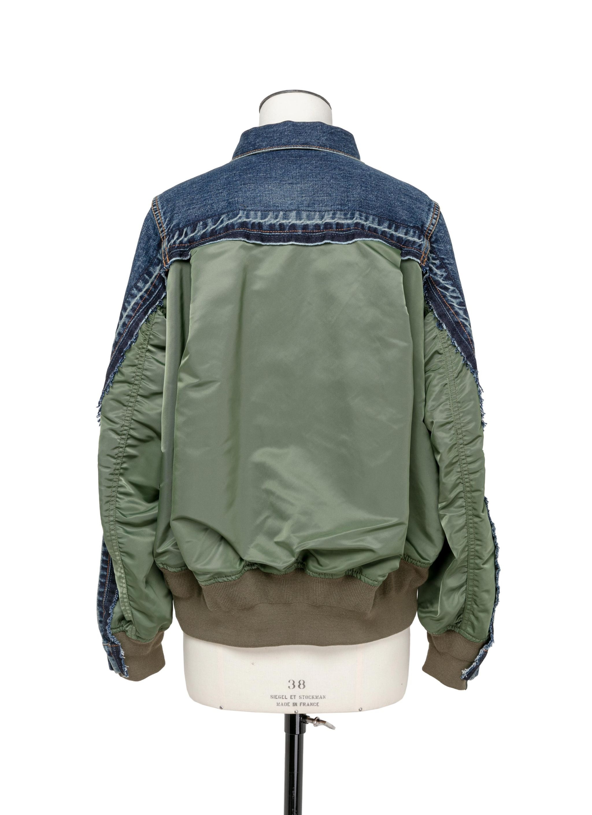 Denim x Nylon Twill Jacket - 3