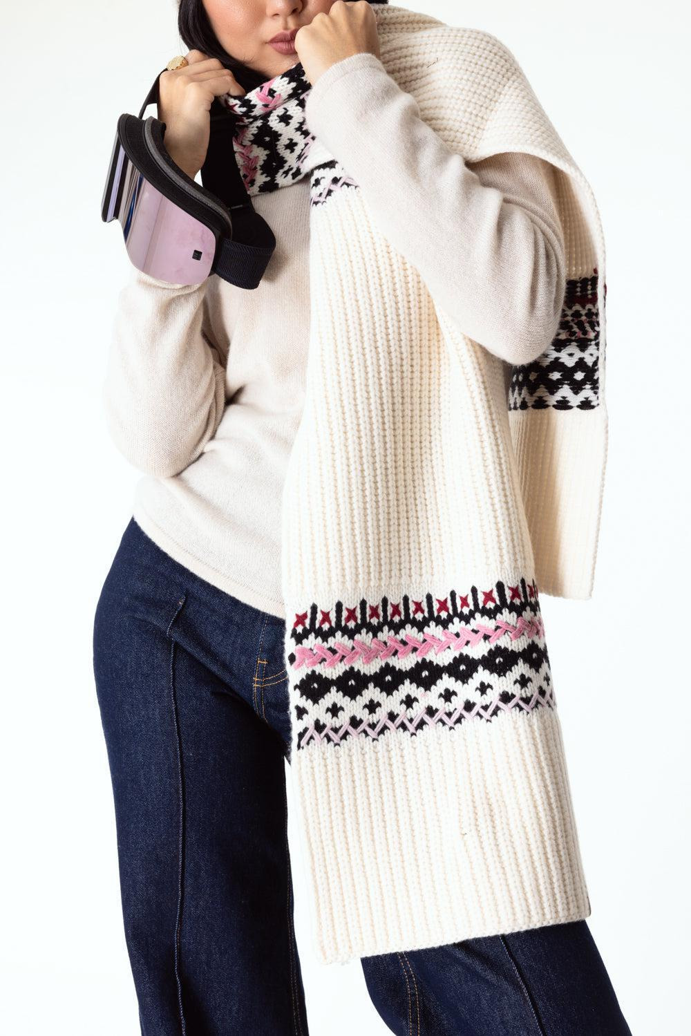 Leigh Fair Isle Scarf - 3