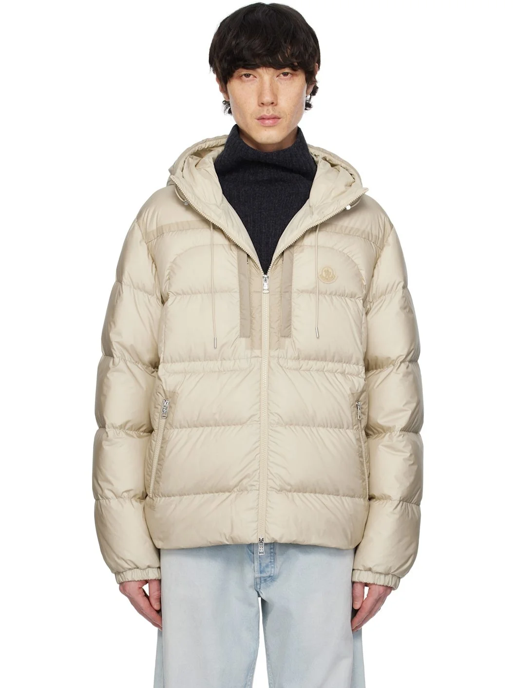 Beige Archivio Creativo Orfet Down Jacket - 1