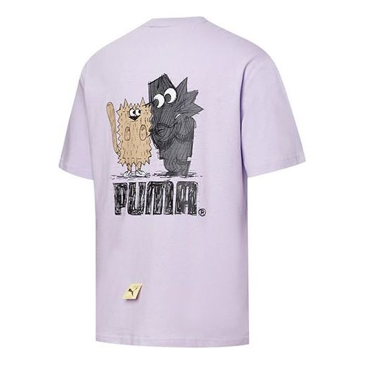 Puma x Michael Lau Graphic Short T-Shirt 'Purple Black Tan' 531319-16 - 2