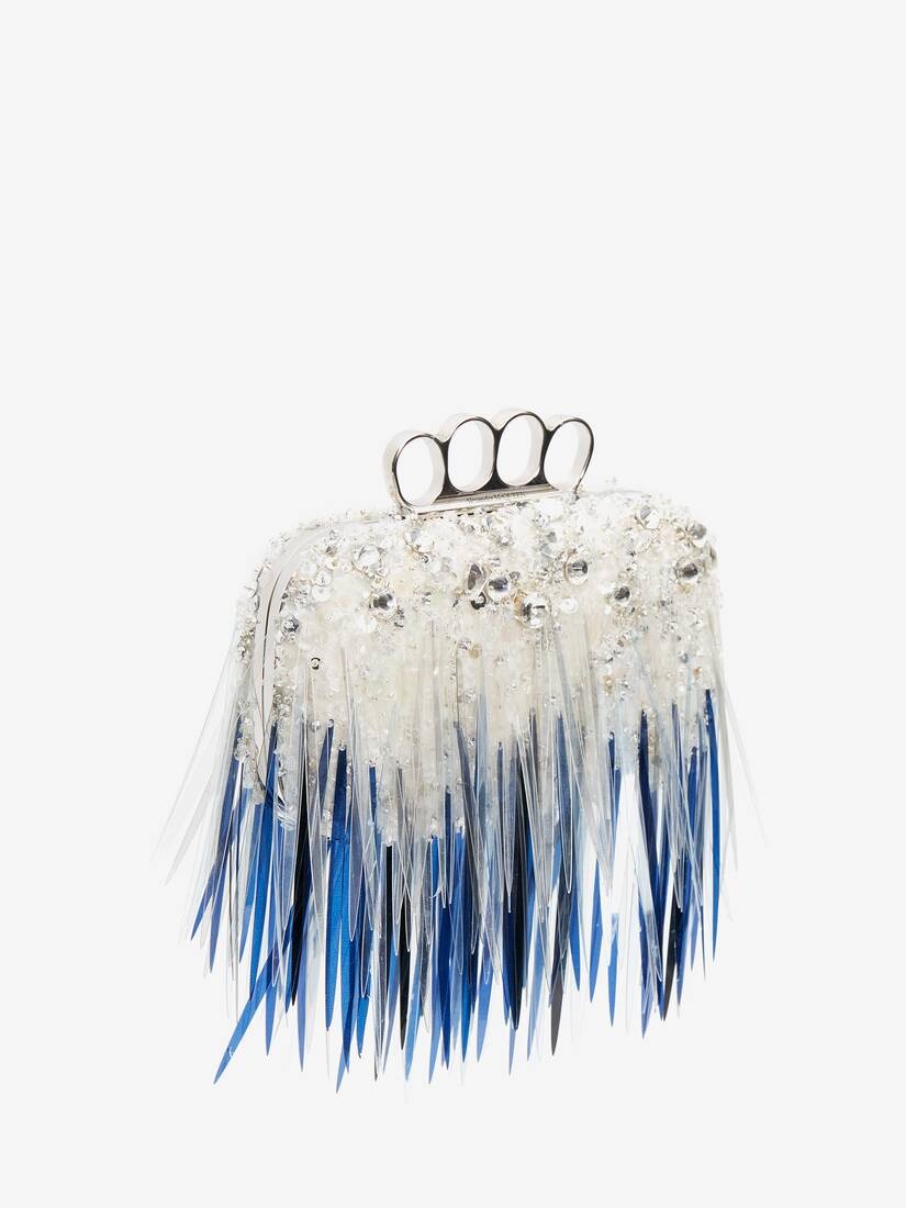 Four-ring Clutch in Silver - 2