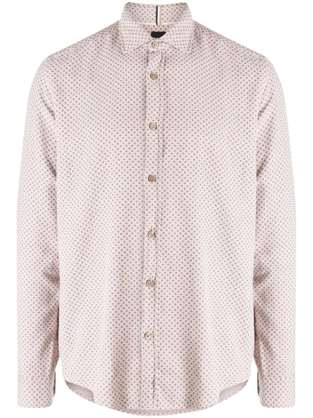 micro-dot cotton shirt - 1