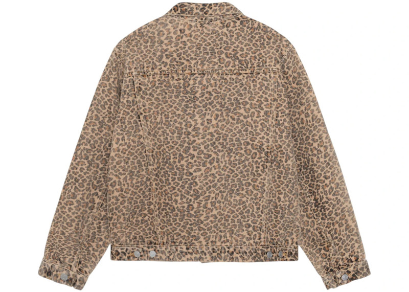 Stüssy Stussy Denim Trucker Jacket Leopard outlook