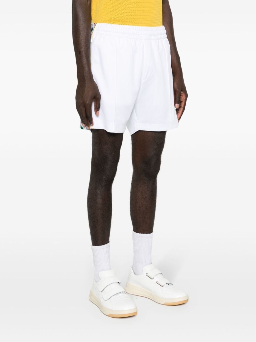 logo-embellished jersey shorts - 3