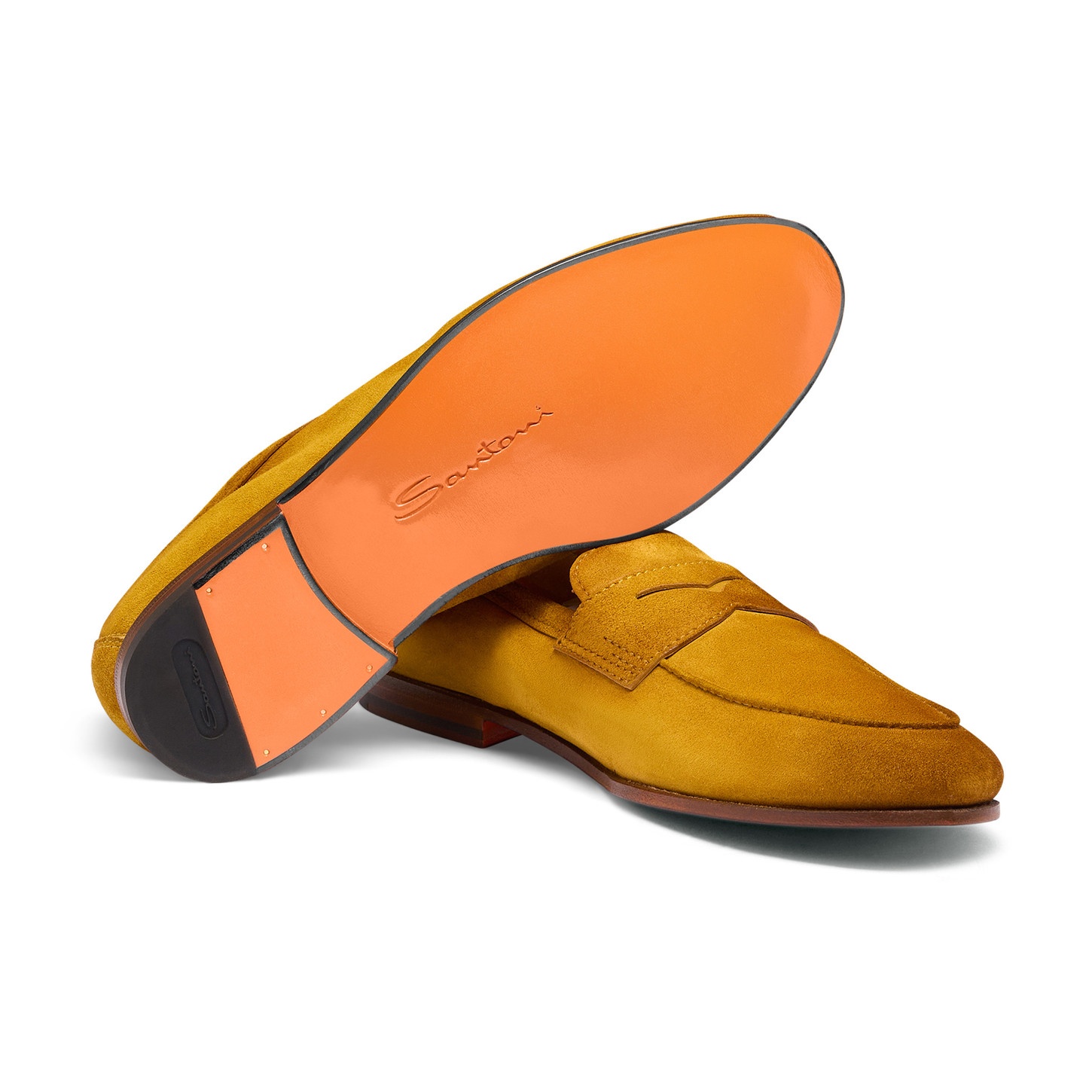 Men's yellow suede Carlo loafer - 4