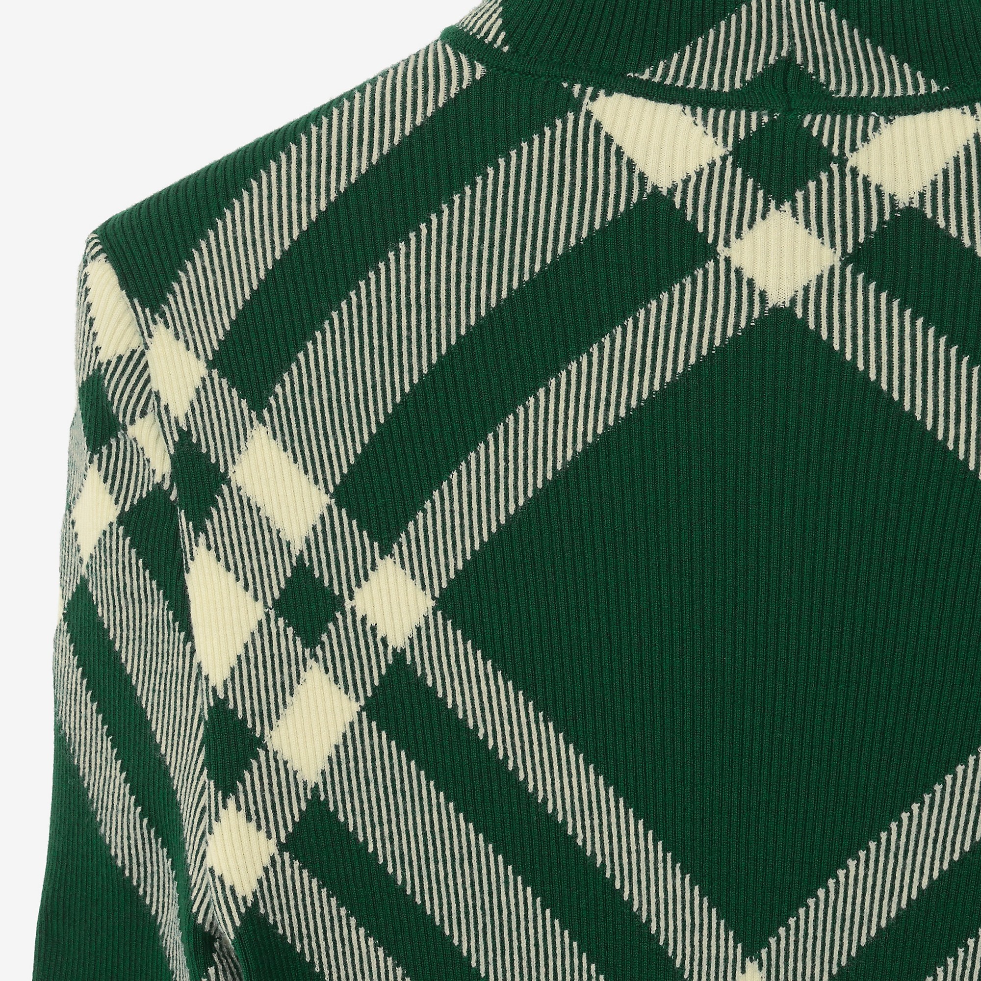 Check Wool Blend Sweater - 6