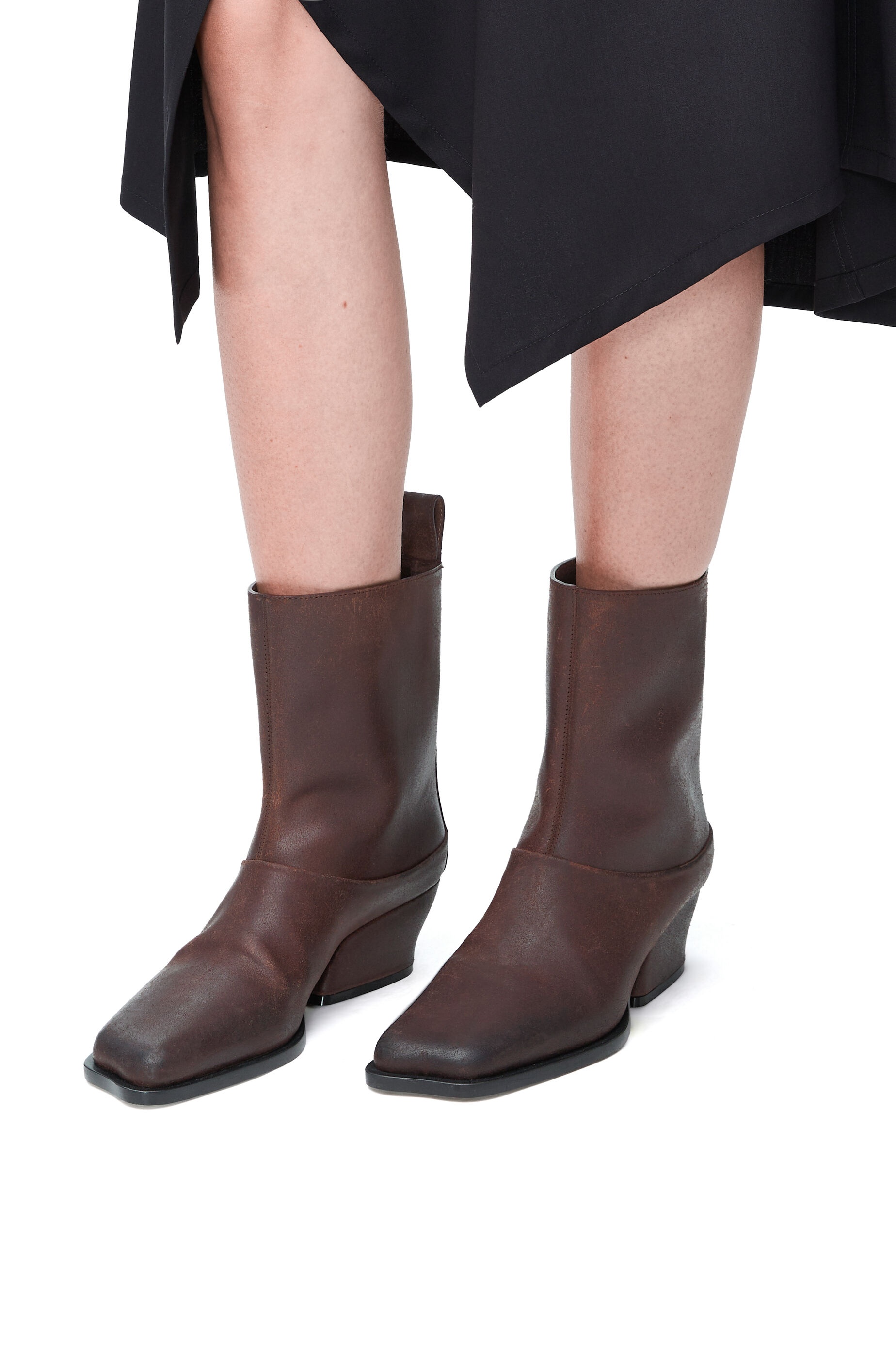 Onda bootie in split calfskin - 2