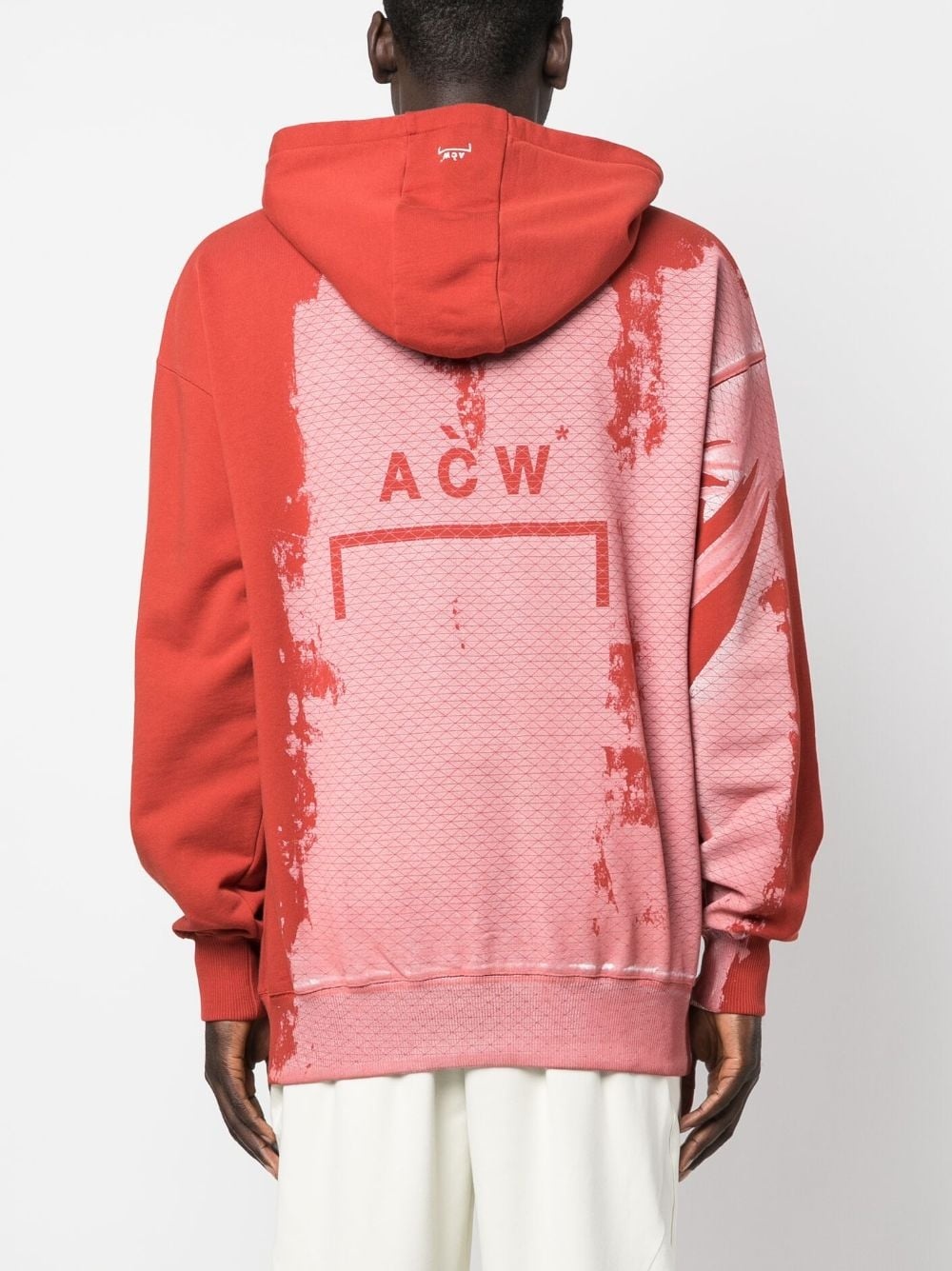 tie-dye effect hooded sweatshirt - 4
