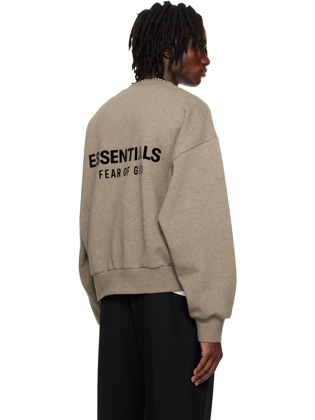 Gray Classic Crewneck Sweatshirt - 3