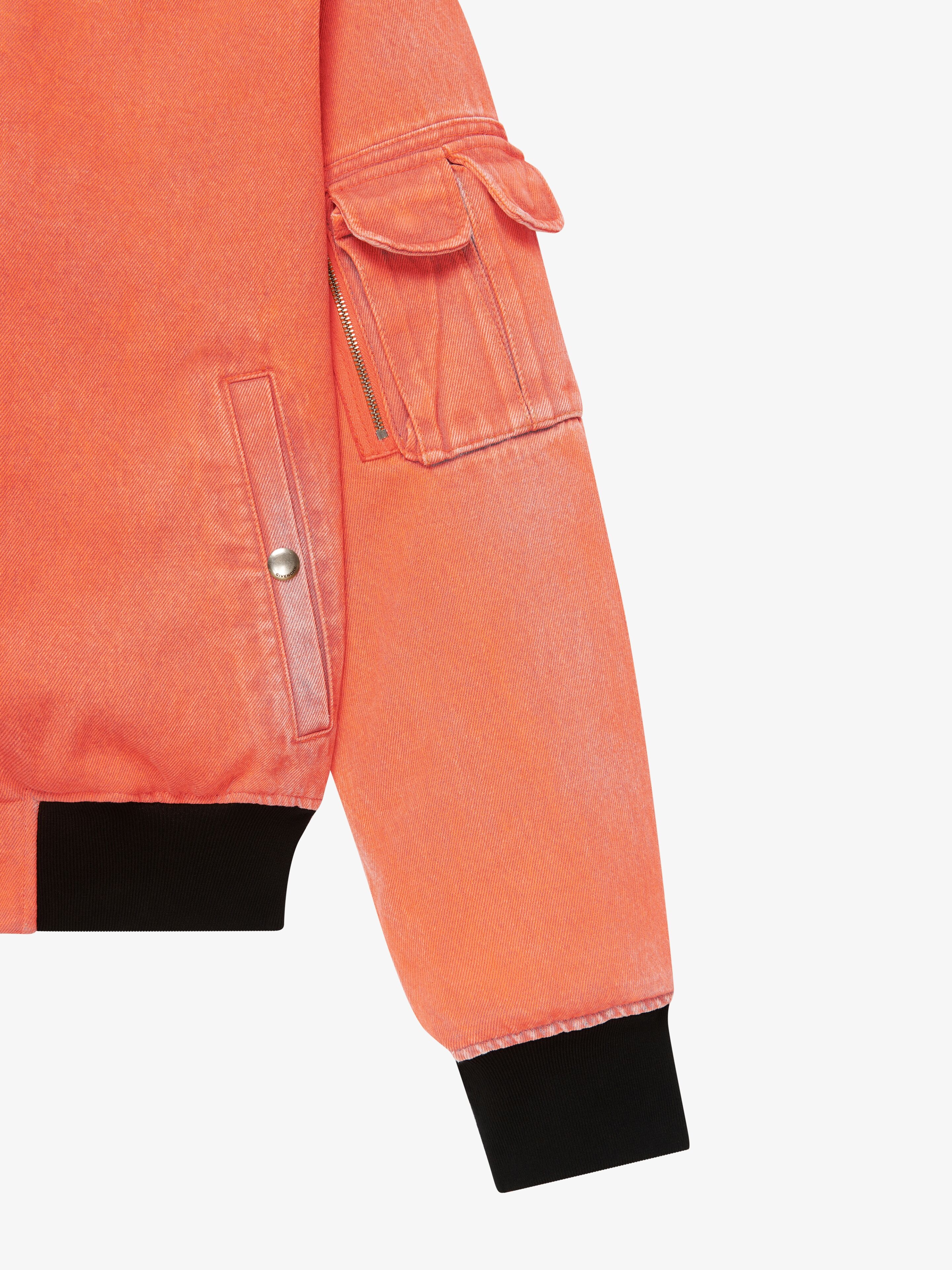 REVERSIBLE BOMBER JACKET IN DENIM - 6