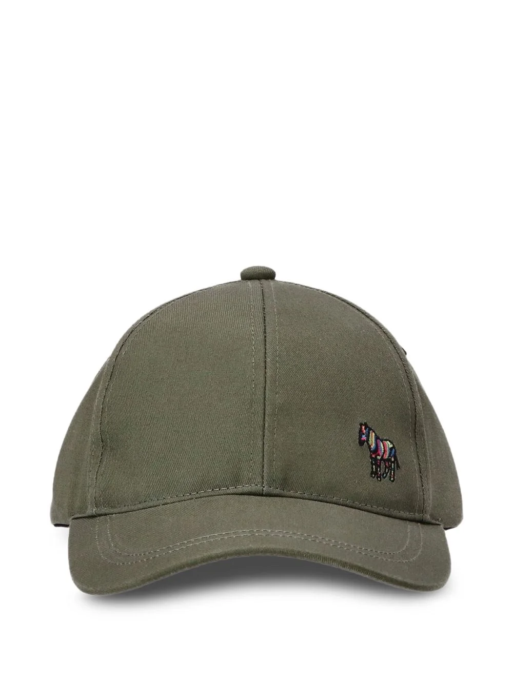 Zebra-embroidered baseball cap - 1