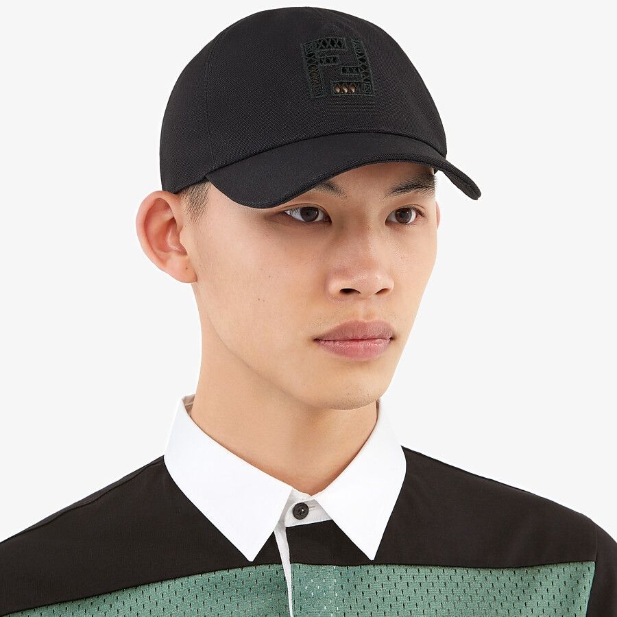 Black canvas baseball cap - 3