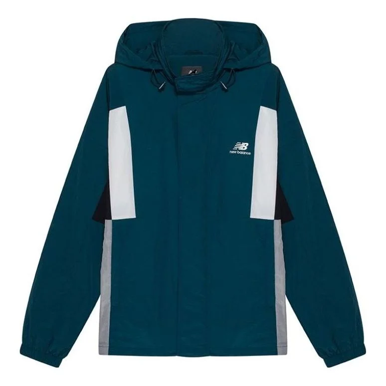 New Balance Athletics Higher Learning Windbreaker 'Teal White' NAA33013-GRN - 1
