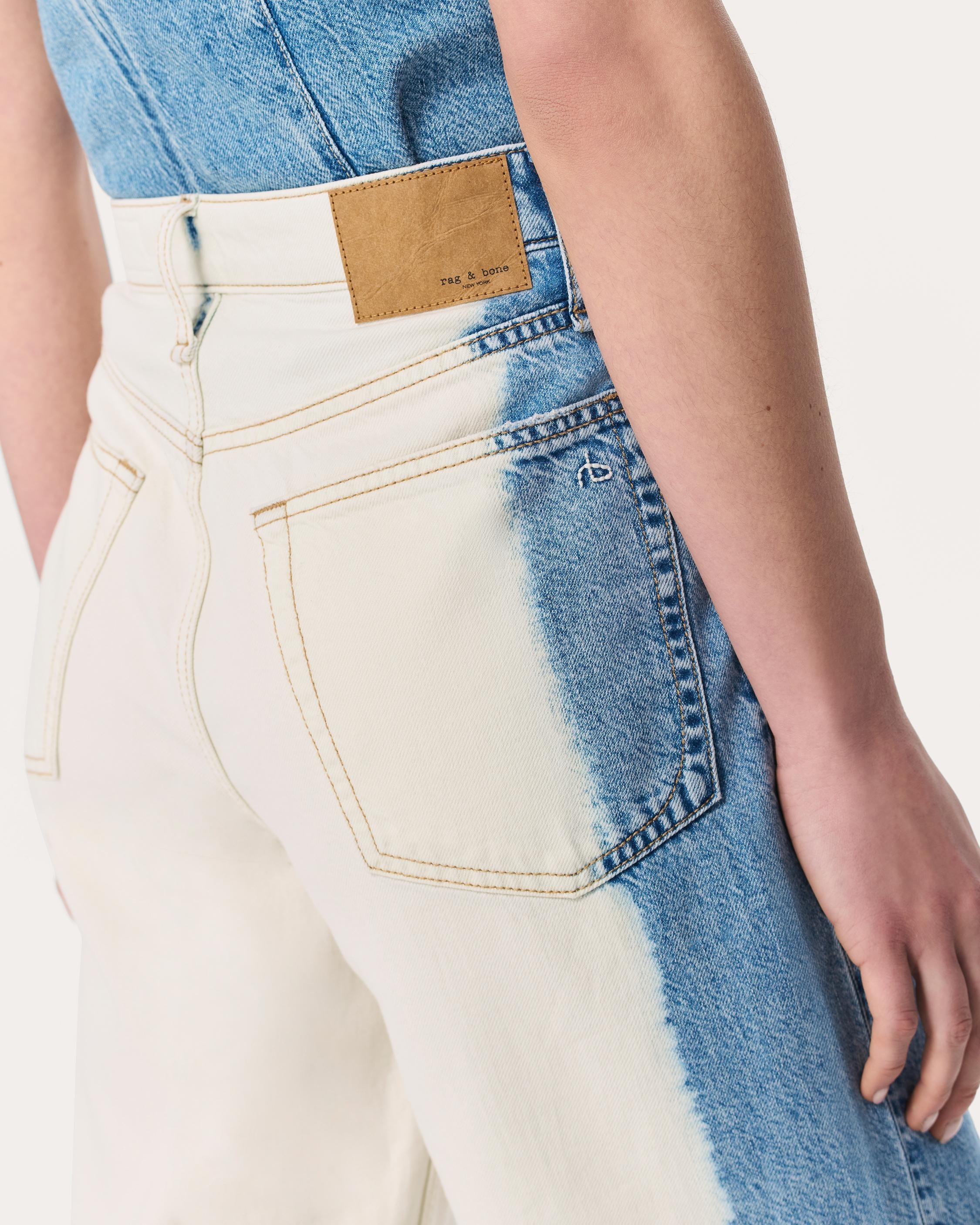 Logan Wide-Leg Jeans
Featherweight in Bleach Stripe - 5