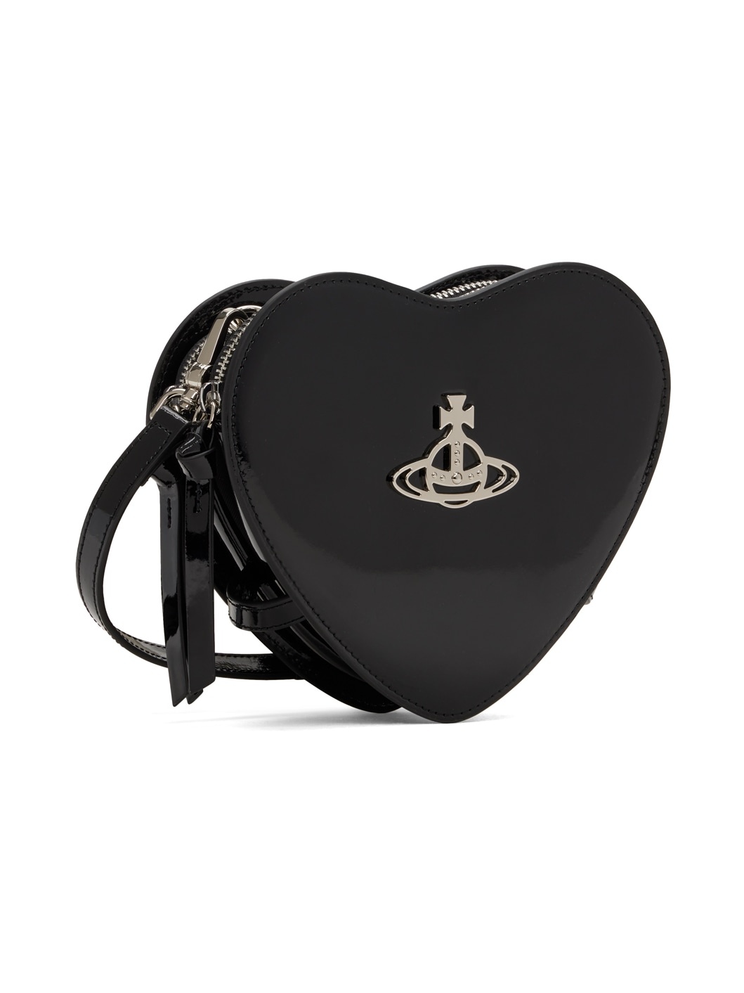 Black Louise Heart Crossbody Bag - 2