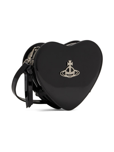 Vivienne Westwood Black Louise Heart Crossbody Bag outlook