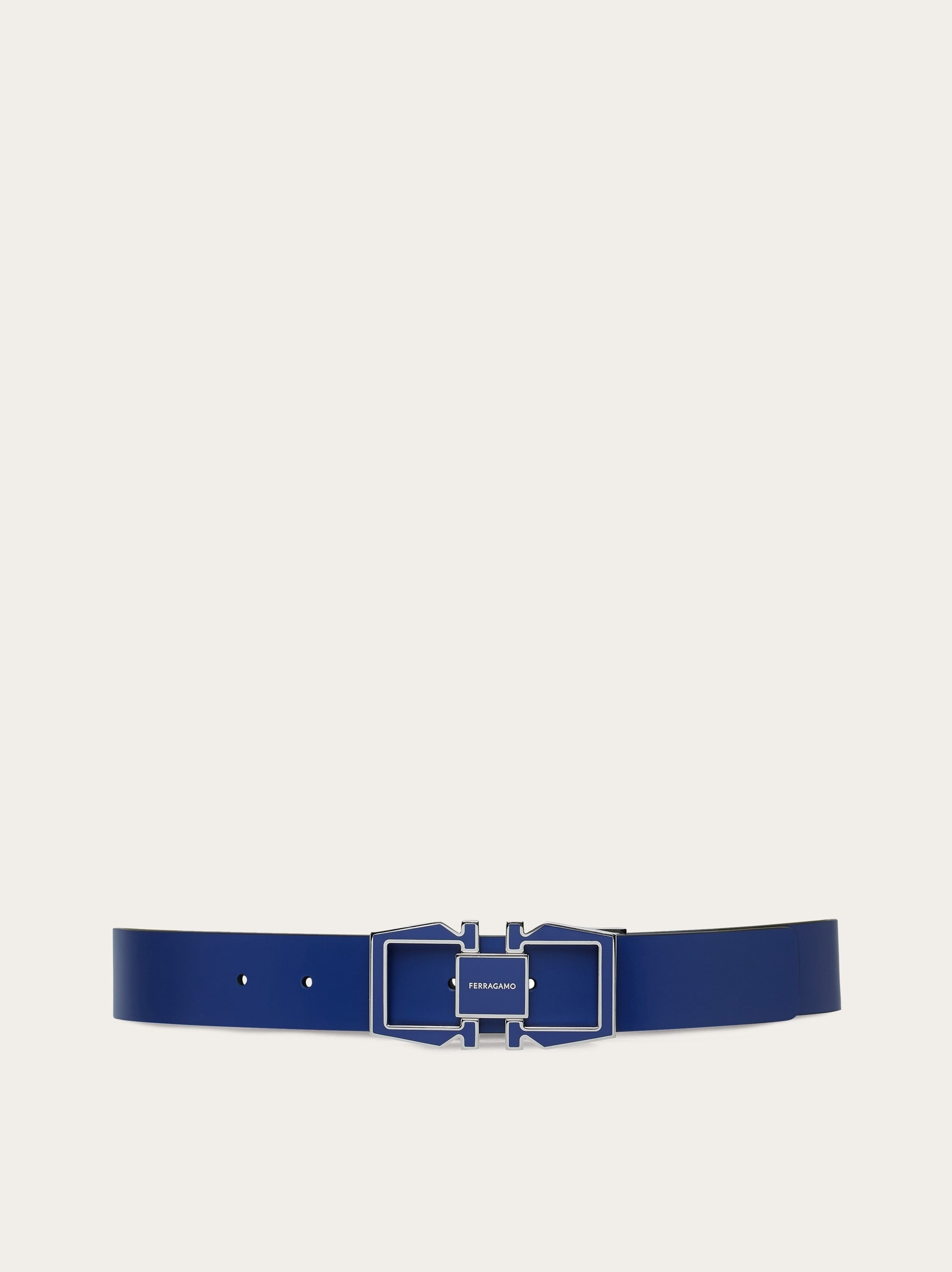 Reversible and adjustable Gancini belt - 1
