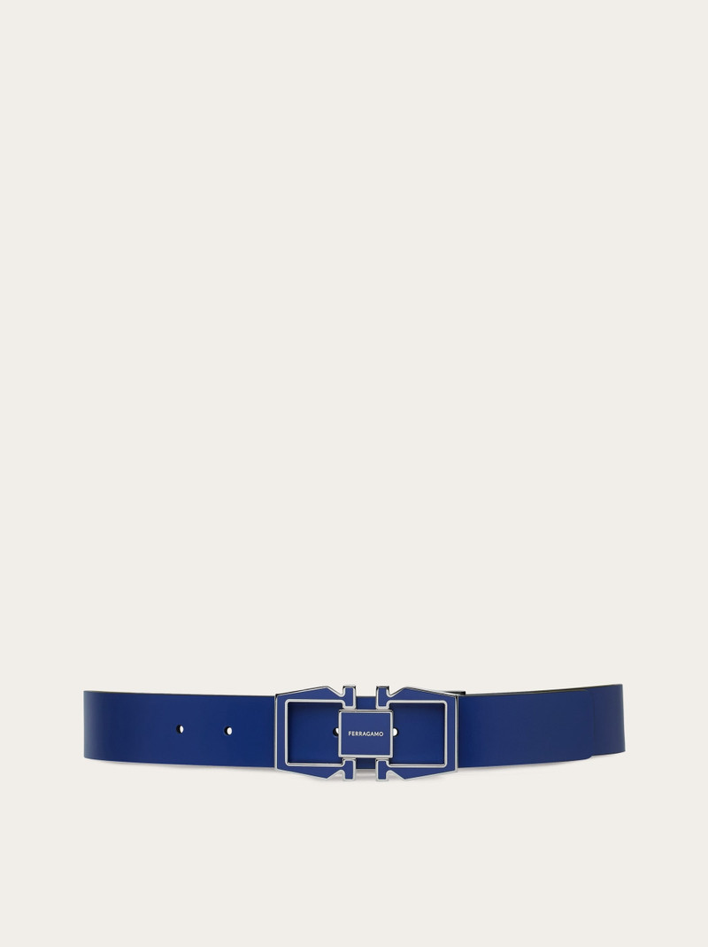 Reversible and adjustable Gancini belt 1