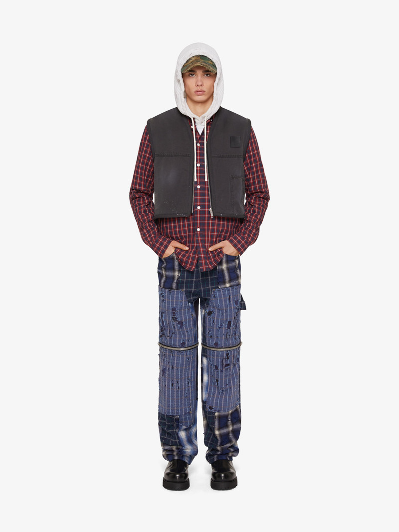 Givenchy REVERSIBLE WAISTCOAT IN COTTON WITH SHEARLING EFFECT outlook