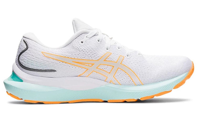 (WMNS) ASICS Gel Cumulus 24 'White Orange Pop' 1012B206-100 - 2