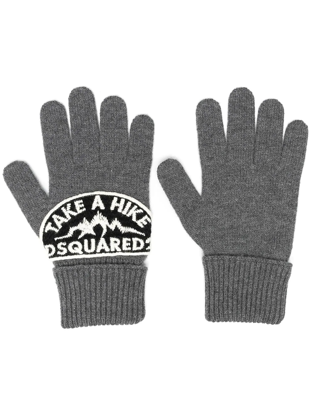 logo-patch gloves - 1