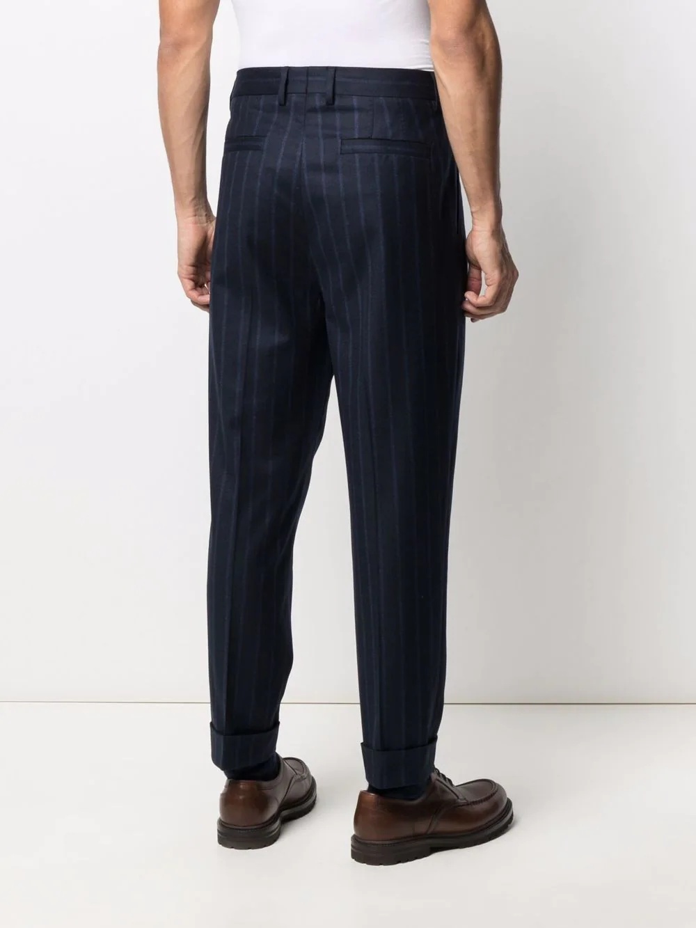 straight-leg tailored trousers - 4