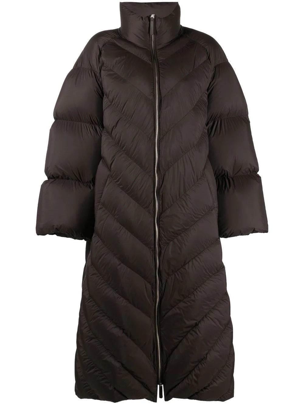 zip-fastening padded coat - 2