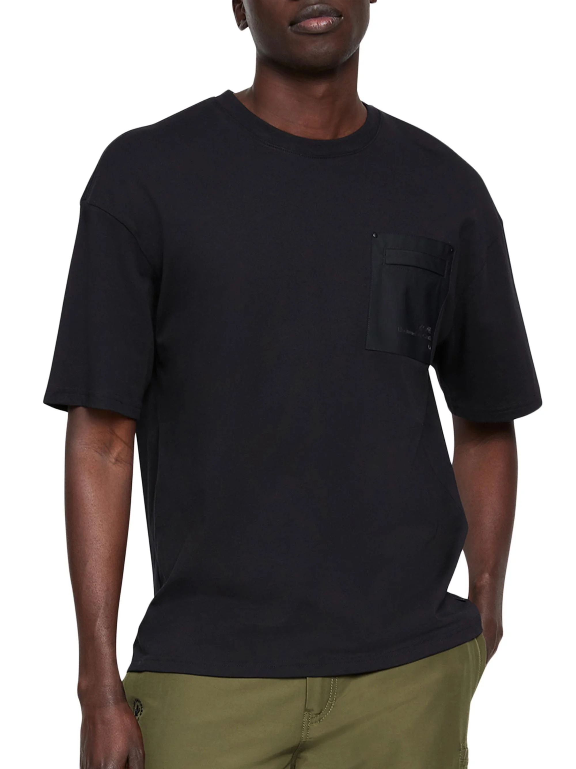 Men's Dalon Cotton T-Shirt - Black - 1