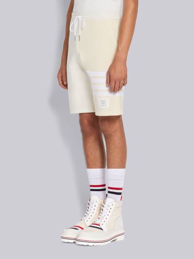 Thom Browne Yellow Tonal Fun-Mix Classic Cotton Loopback 4-Bar Sweat Shorts outlook