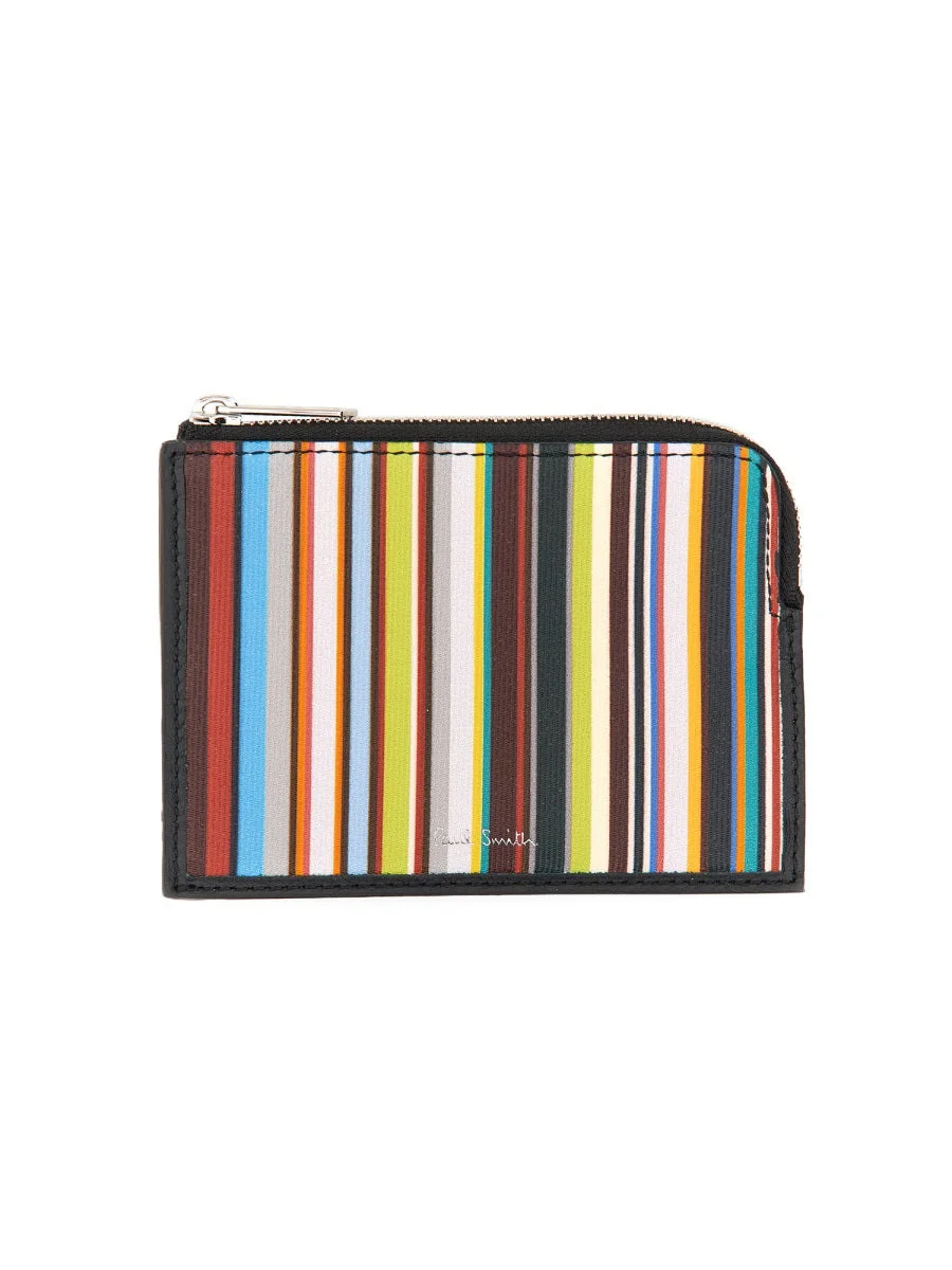 Paul Smith Men Signature Stripe Zipper Wallet - 1