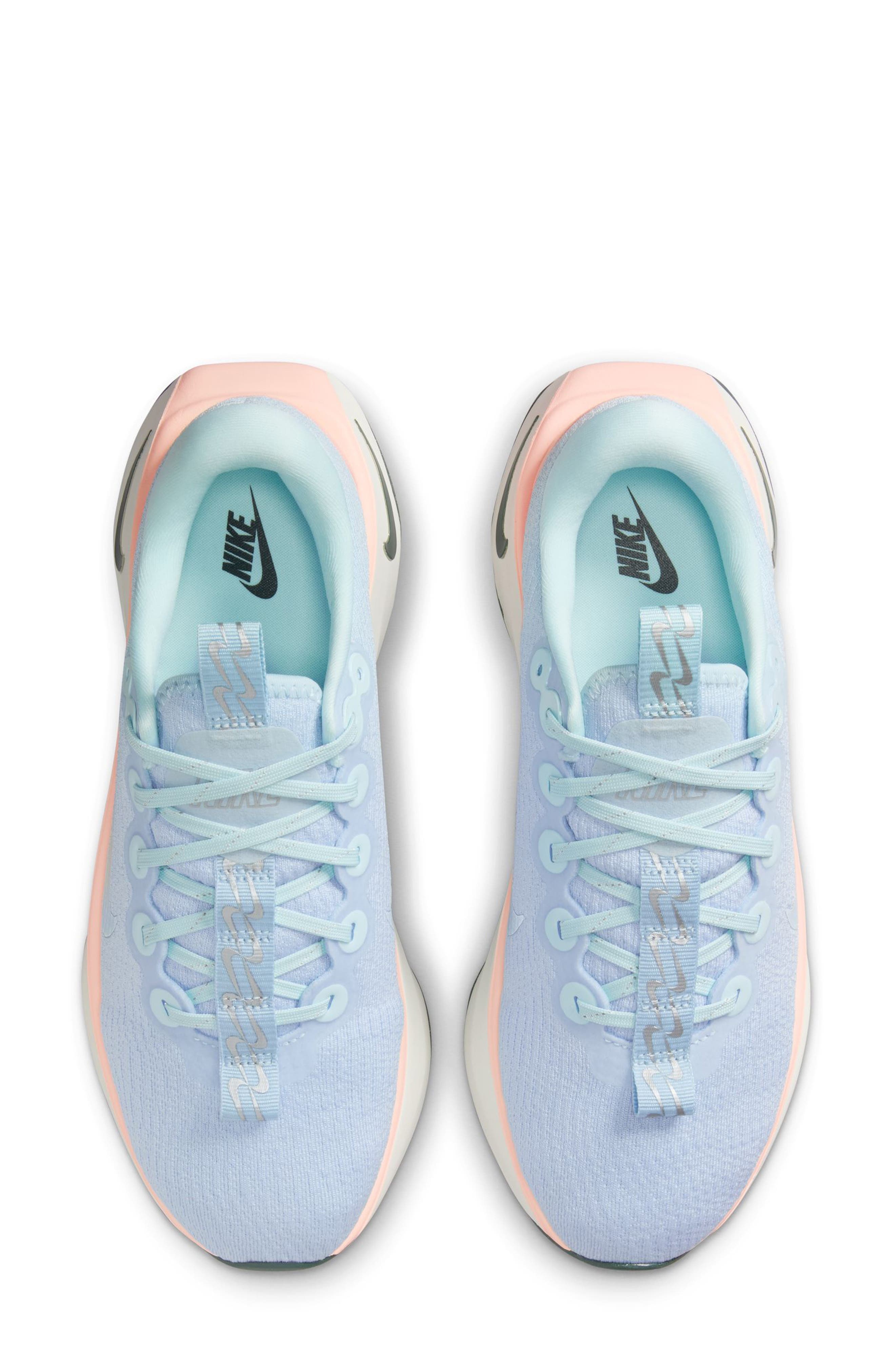 Nike Motiva Road Runner Walking Shoe in Glacier Blue/Coral at Nordstrom - 3