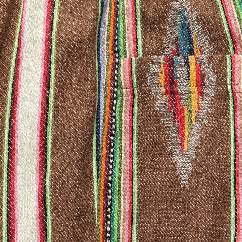 5.5" Handwoven Blanket Stripe Shorts - Nutshell 3
