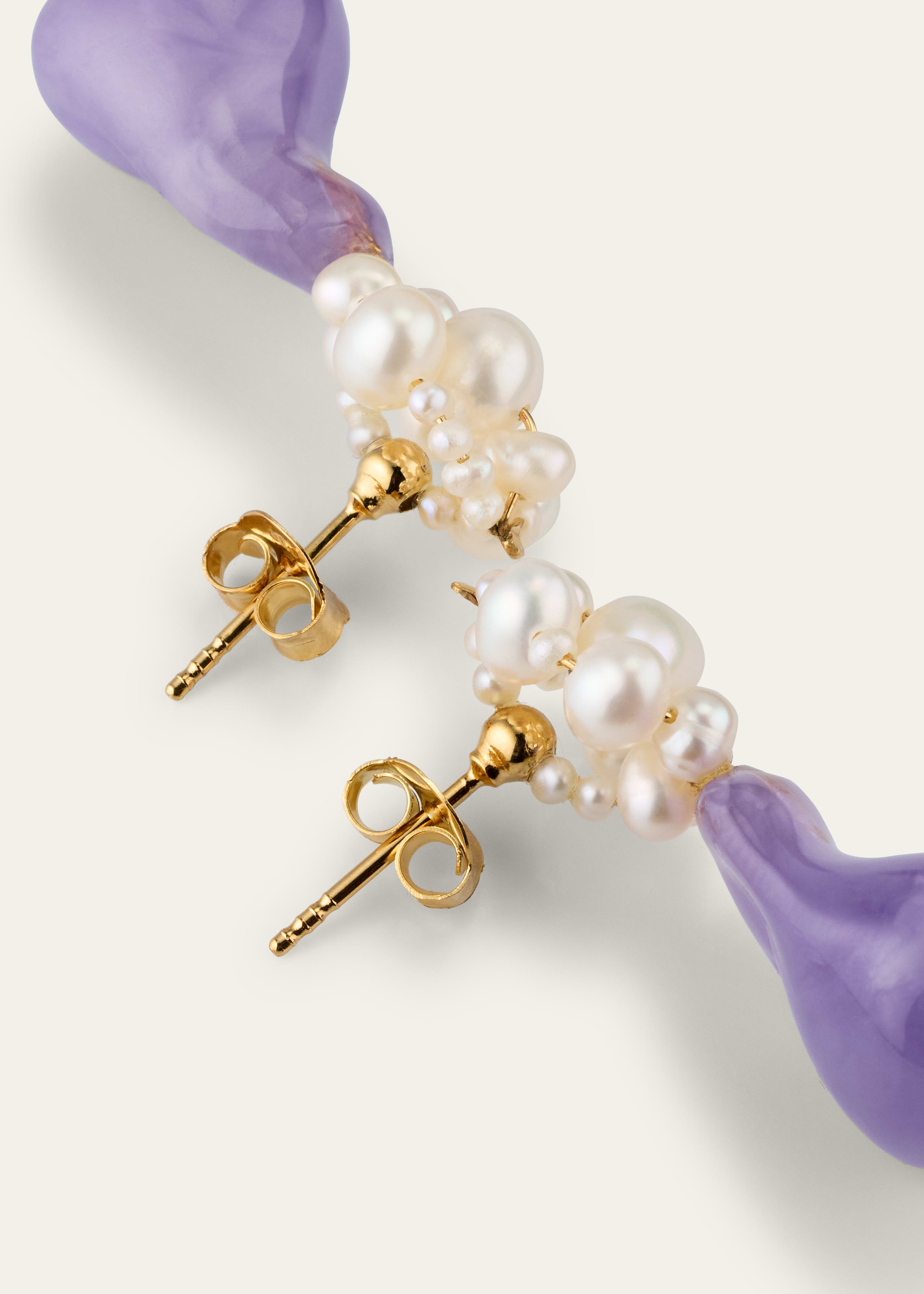Tra‐La‐La II Earrings with Bio-Resin - 4