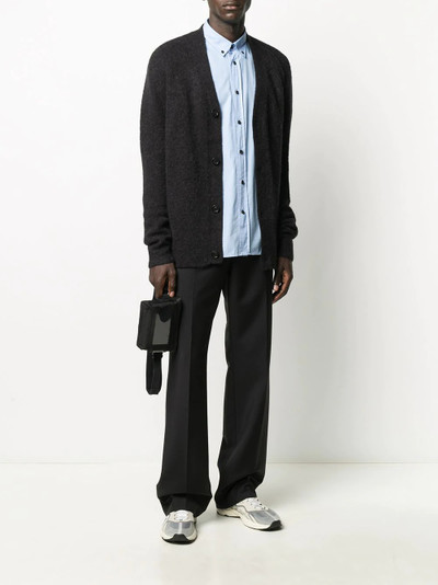 Acne Studios satin-trimmed suit trousers outlook