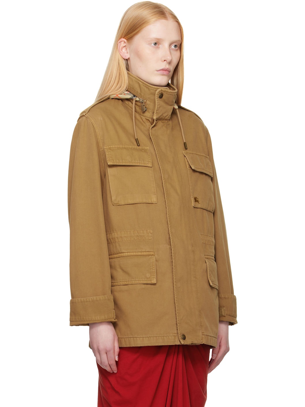 Tan Hooded Jacket - 2