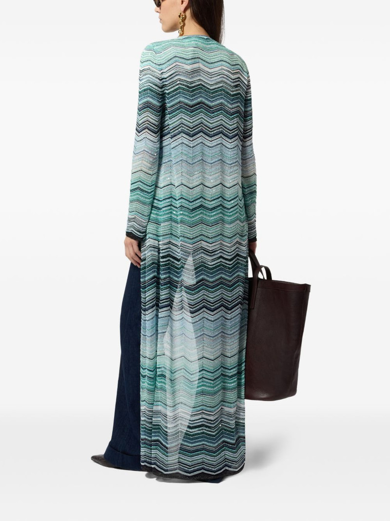 chevron long cardigan 3