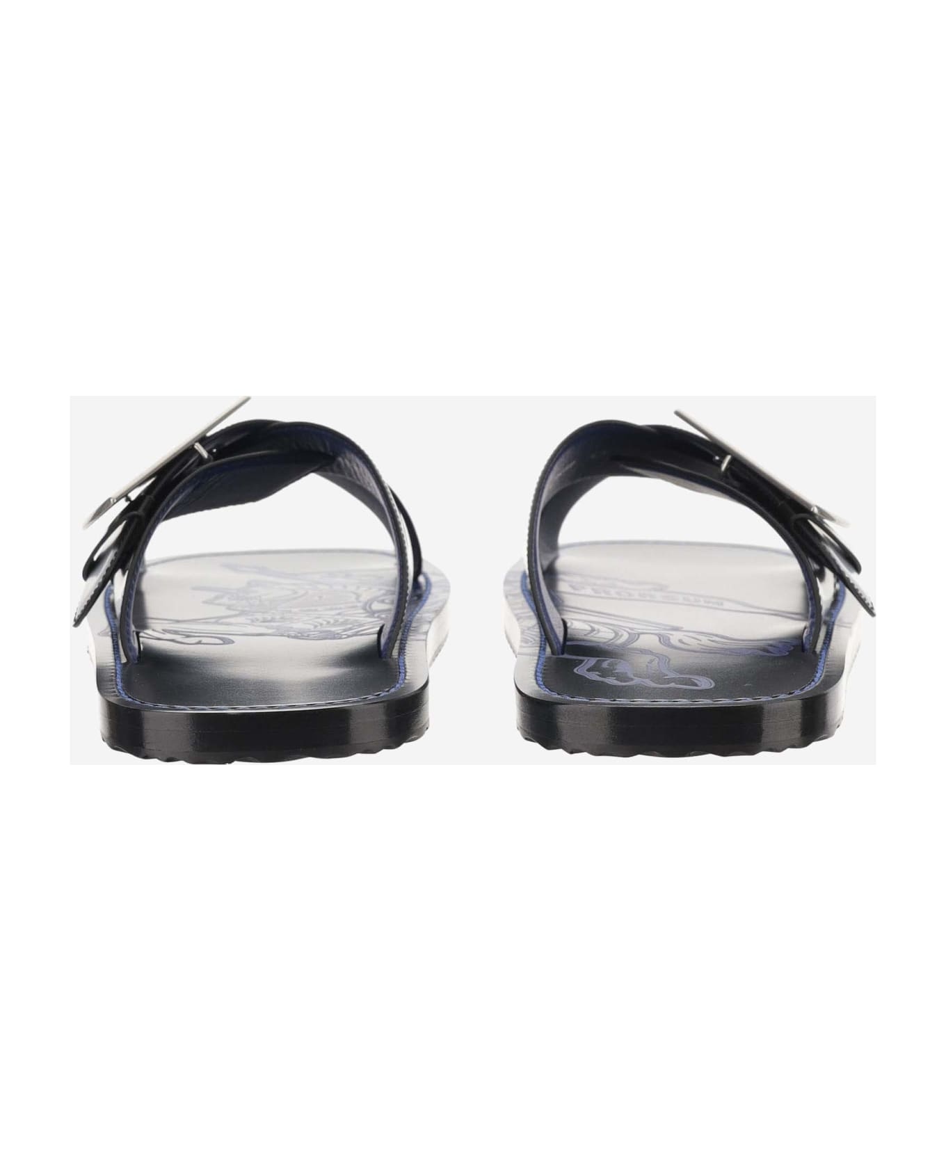 【BURBERRY】STRIP SHIELD SLIP ON◆8088046155943 Burberry Strip Shield Leather Slides, Brand Size 41 ( US